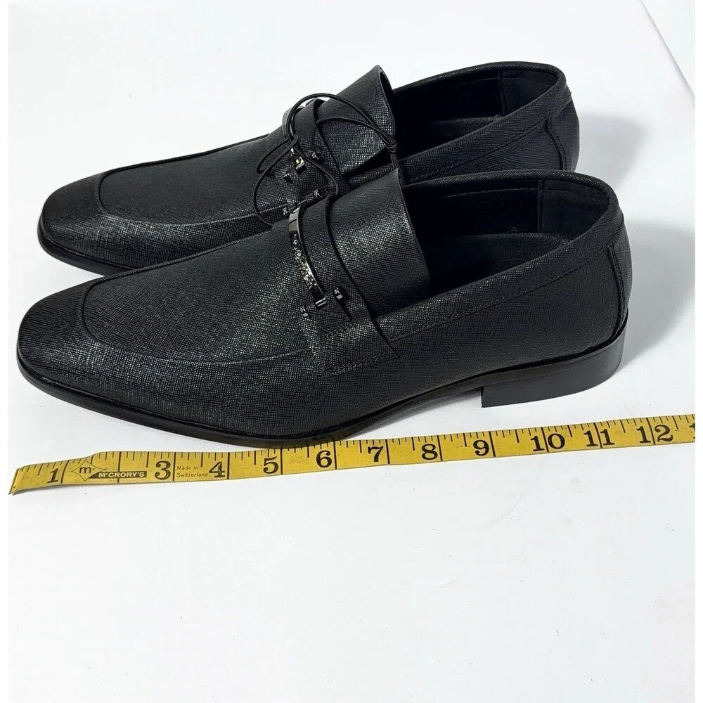 Calvin Klein Men’s Black Dress Loafers Slip-On Shoes Size 9.5 M 701 C26